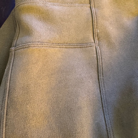 Spanx Faux Suede Leggings deep Moss Green Sculpt M - Picture 4 of 5